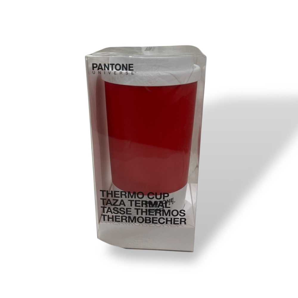 Pantone Universe To Go Cup Red Thermos Scarlet Flame 18-1662 Fiery Fishs Eddy